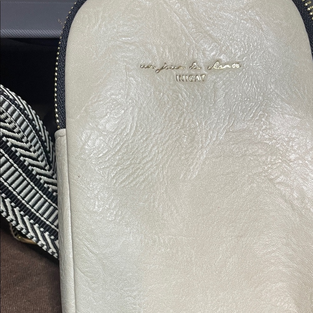 Chic Cream Crossbody Bag by